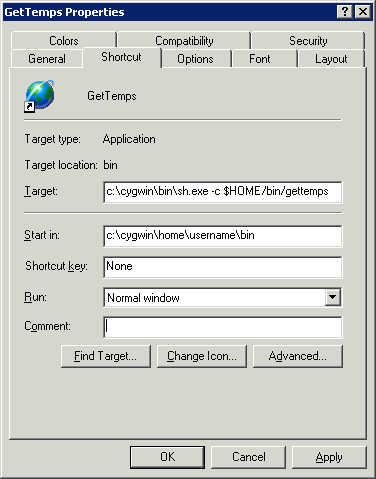 Example Property Dialog